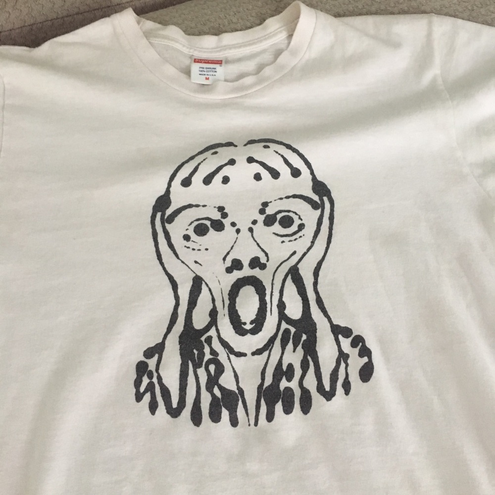 White supreme tee